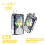 Airmez Fox 2 in 1 80000 80K Puffs Double Taste LED Display Disposable Vape EU Warehouse