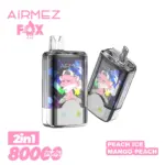 Airmez Fox 2 in 1 80000 80K Puffs Double Taste LED Display Disposable Vape EU Warehouse