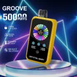 Crystal Groove 50000 50k Puffs Adjustable Nicotine & Ice Control LED Display Disposable Vape EU Warehouse