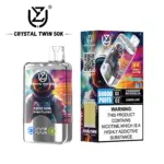 UZY Crystal Twin 50000 50k Puffs Double Taste LED Display Disposable Vape