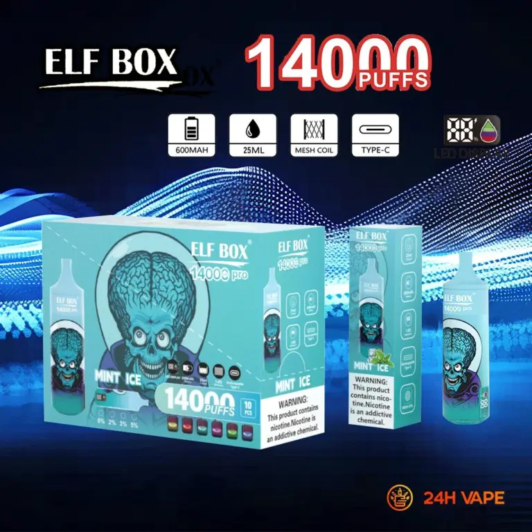 ELF BOX RGB 14000 Pro Original LED Display Edition 14000 Puffs Disposable Vape Pen