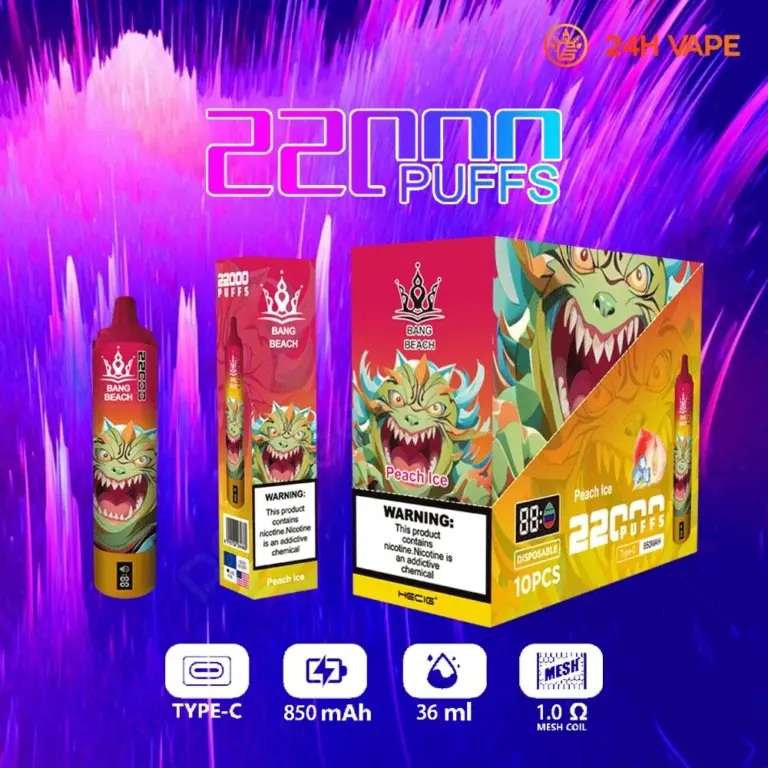 Bang Beach 22000 Puffs Original LED Display Edition Disposable Vape Pen