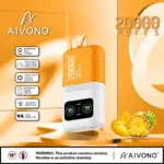AIVONO AIM MAGIC 20000 Puffs | 0%-5% nicotine, 26mL, dual mesh, LCD display, bulk vape