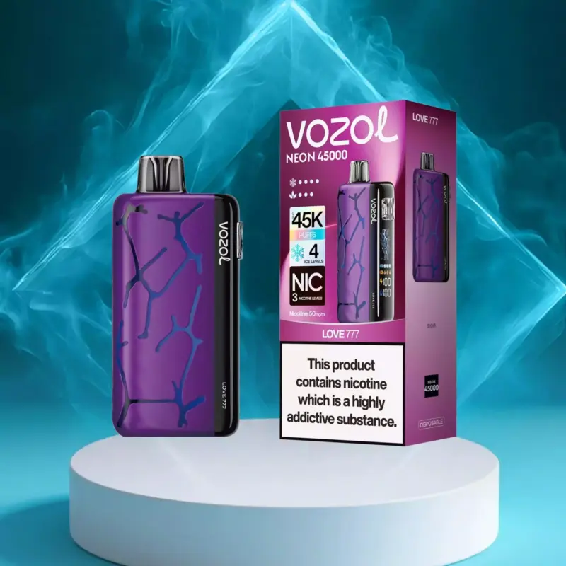 VOZOL NEON 45K | ultra-long 45000 puffs 20ml 50mg rechargeable disposable vape wholesale